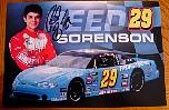 Reed Sorenson nascar signed photo